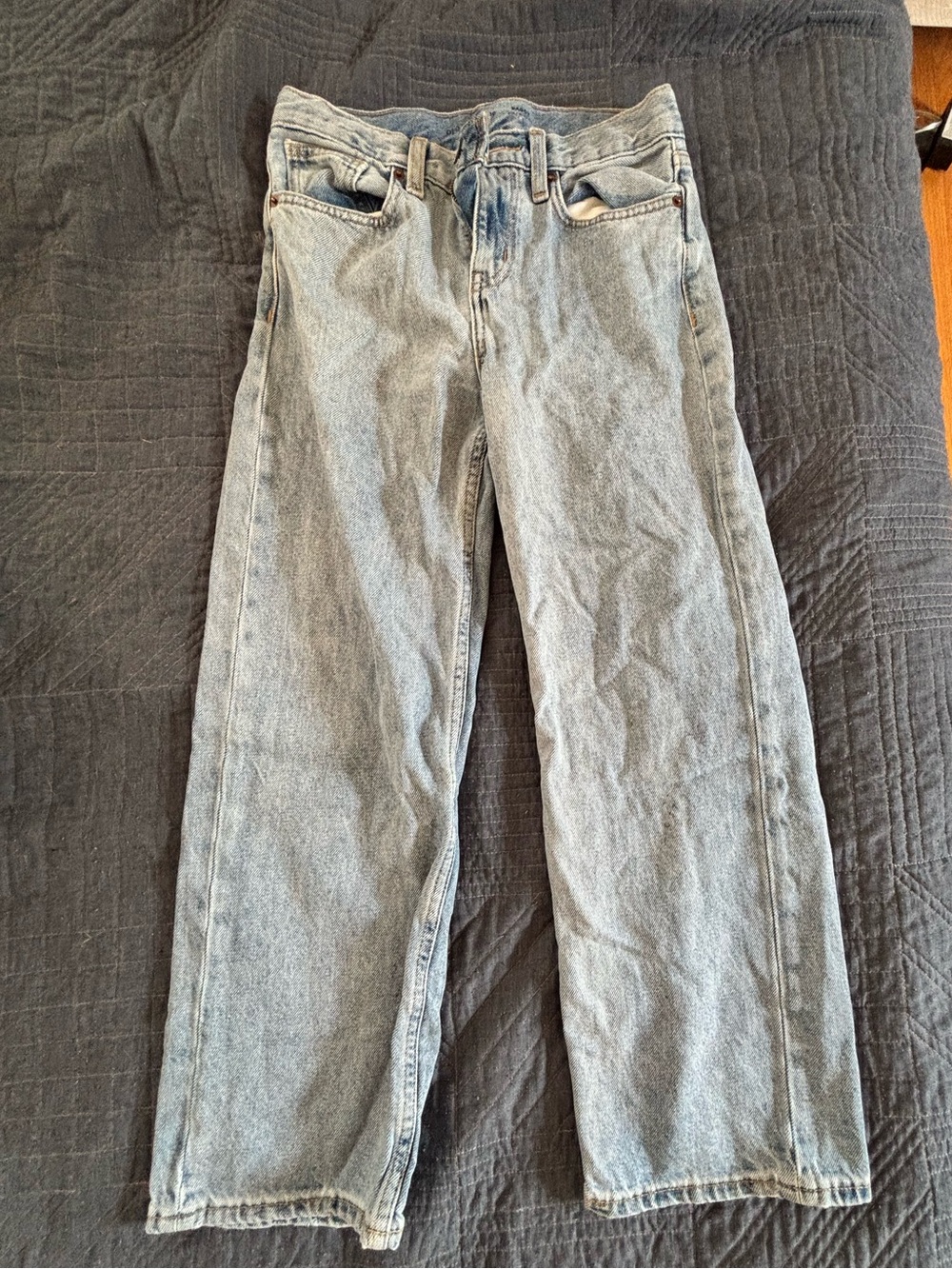 Old Navy Light Wash Relaxed Straight Jeans - Light Blue